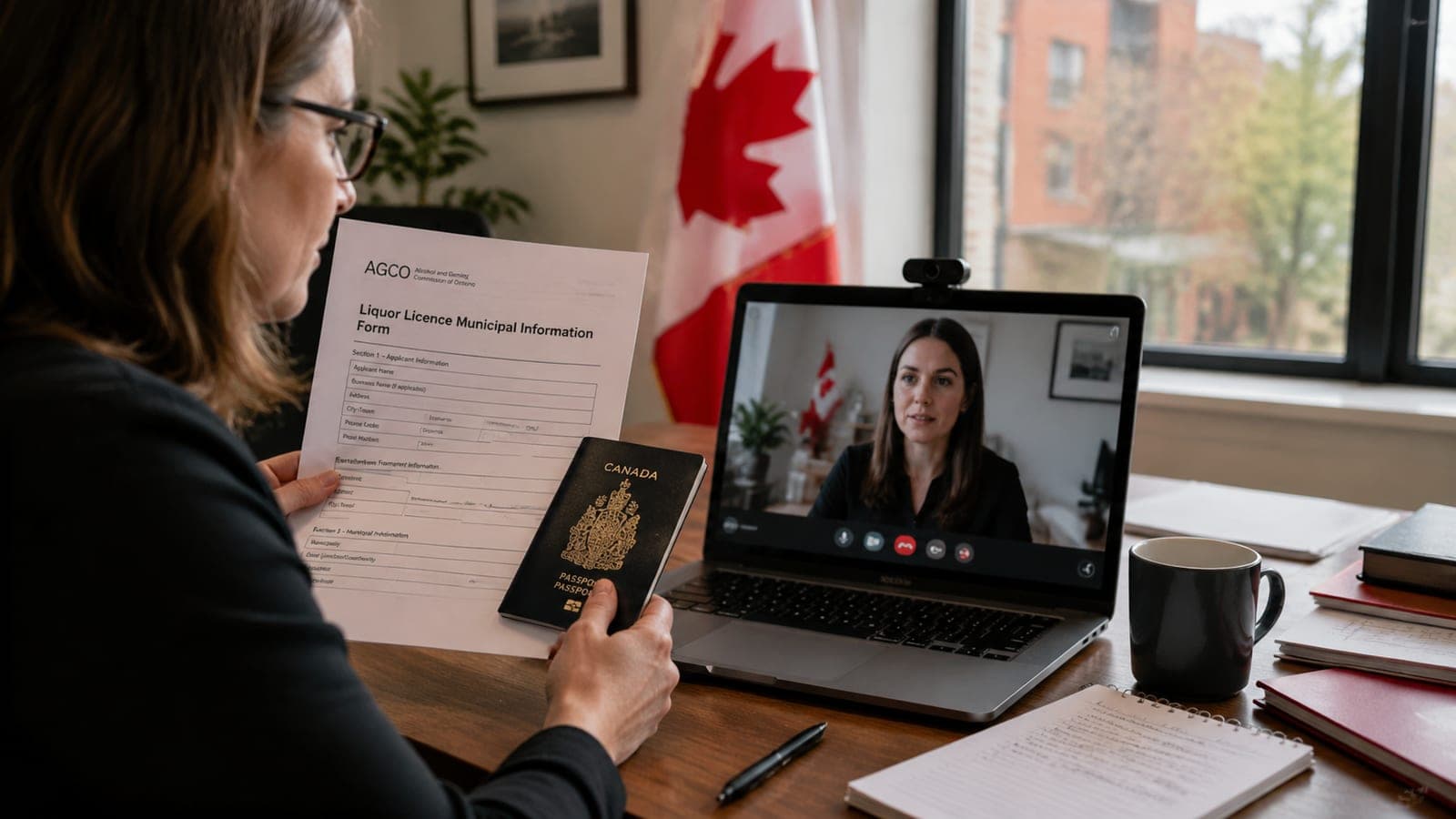 AGCO Liquor Licence Municipal Information Form: Notarize Online in Ontario