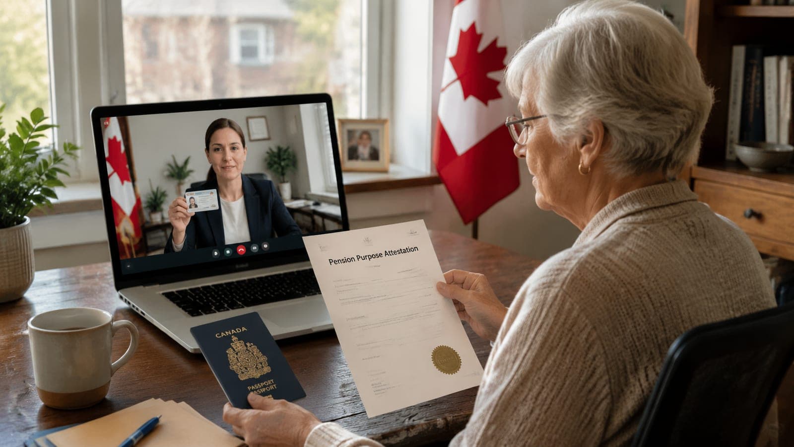 Pension Purpose Attestation (Proof of Life): Notarize Online in Canada